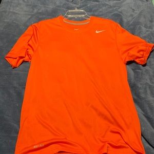 Orange Nike dri-fit tshirt